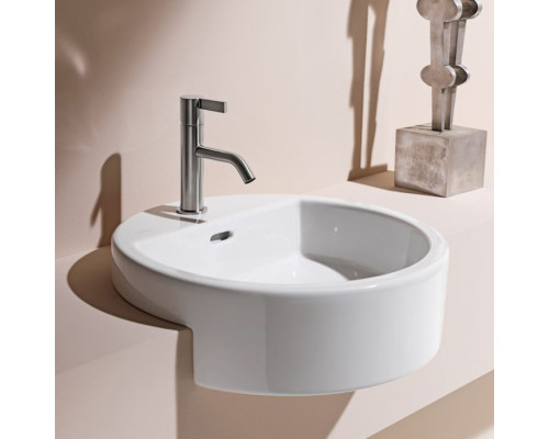 Раковина Laufen Living City 46х46х14 см 1 отверстие с дефектом (черная точка) 8.1343.1.000.104.1