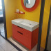 Тумба с раковиной Laufen Kartell 89.5х45.5х61.5 см оранжевый глянцевый 4.0760.2.033.635.1/8.1033.9.000.111.1