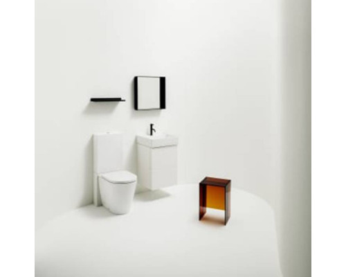 Унитаз напольный Laufen Kartell 66x37x43 см безободковый Rimless белый 8.2433.7.000.000.1/8.2933.1.000.871.1