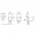 Унитаз напольный Laufen Kartell 66x37x43 см безободковый Rimless белый 8.2433.7.000.000.1/8.2933.1.000.871.1