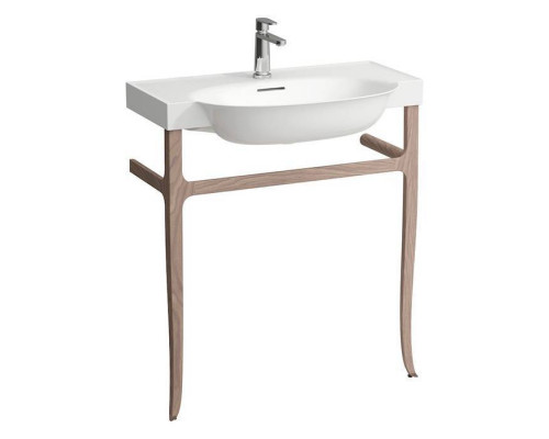 Консоль с раковиной Laufen The New Classic 80х48 см напольная 1 отверстие орех 8.1385.5.000.104.1/4.0607.2.085.629.1