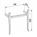 Консоль с раковиной Laufen The New Classic 80х48 см напольная 1 отверстие орех 8.1385.5.000.104.1/4.0607.2.085.629.1