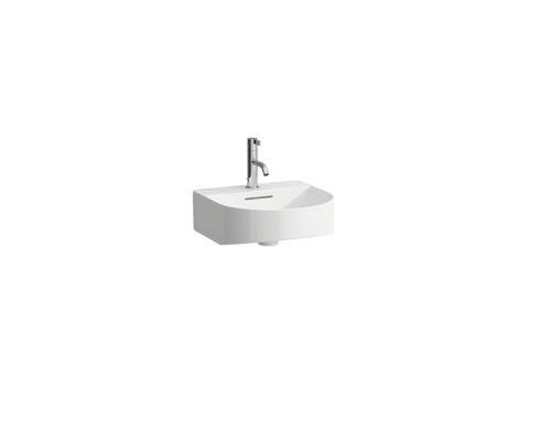 Раковина накладная Laufen Sonar 41x42x14 см 1 отверстие LLC белый 8.1634.1.400.104.1