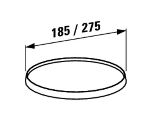 Съемный диск для смесителя Laufen Kartell d=275 мм янтарь 3.9833.5.081.002.1