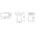 Скульптура керамическая Laufen Home collection BABOON 38x20x42 см напольная белый матовый 8.7026.1.757.000.1