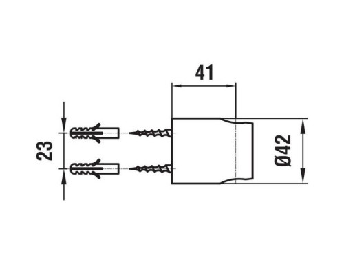 Держатель для ручного душа Laufen Twinpro настенный хром HF504709100000