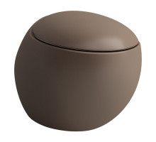 Унитаз подвесной Laufen Alessi One 58.5х39 см безободковый кофе матовый 8.2097.1.188.000.1