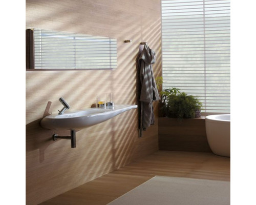 Раковина Laufen Il Bagno Alessi One 120х50х16.5 см 1 отверстие LLC белый 8.1497.3.400.104.1