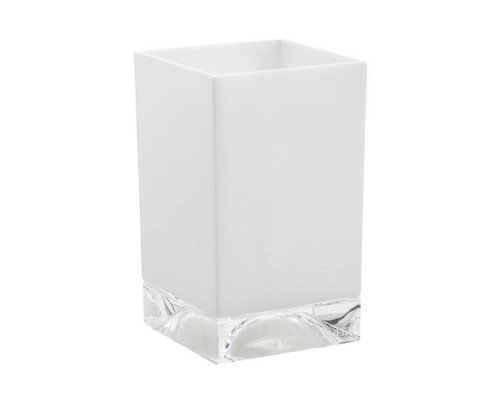 Стакан настольный Laufen Kartell 7х7х12 см пластик плотный белый 3.8233.0.090.000.1