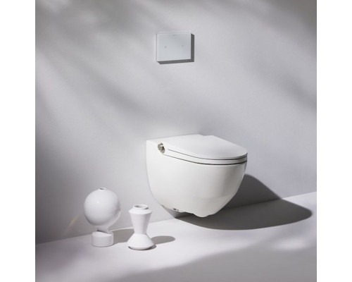 Унитаз-биде подвесной Laufen Cleanet Riva 60х39.5х40.5 см безободковый белый 8.2069.1.400.000.1