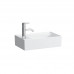 Раковина Laufen Kartell 46х28х12 см 1 отверстие без перелива полочка слева белая 8.1533.5.000.111.1