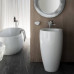 Раковина напольная Laufen Il Bagno Alessi One 53х53х90 см 1 отверстие LLC белый 8.1197.2.400.104.1