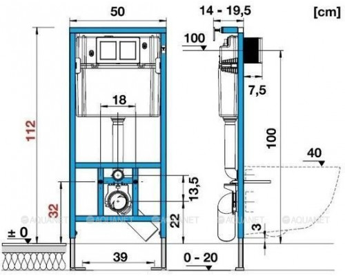 Инсталляция для унитаза Laufen Lis 8.9466.0.000.000.1