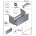 Ручка для мебели Laufen Case for Palace 90 см 4.9002.1.075.007.1