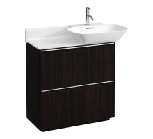 Тумба под раковину напольная Laufen INO 77x35x78 см 2 ящика темный вяз 4.0300.2.110.263.1/8.1330.1.000.104.1