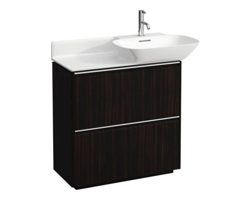 Тумба под раковину напольная Laufen INO 77x35x78 см 2 ящика темный вяз 4.0300.2.110.263.1/8.1330.1.000.104.1
