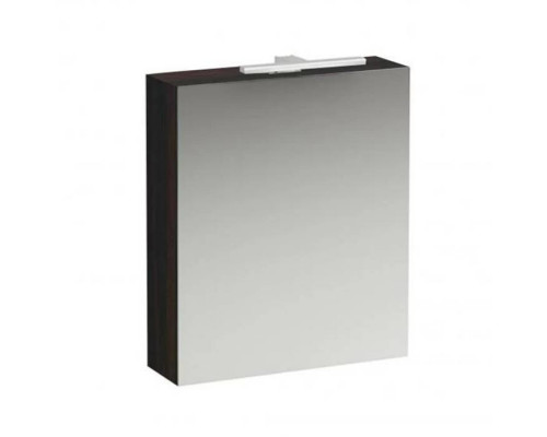 Шкаф зеркальный Laufen Base 60x18.5x70 см 1 дверца слева LED-подсветка розетка темный вяз 4.0275.1.110.263.1