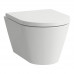 Унитаз подвесной Laufen Kartell 49x37x28.5 см укороченный безободковый белый 8.2033.3.000.000.1