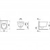 Унитаз подвесной Laufen Kartell 49x37x28.5 см укороченный безободковый белый 8.2033.3.000.000.1